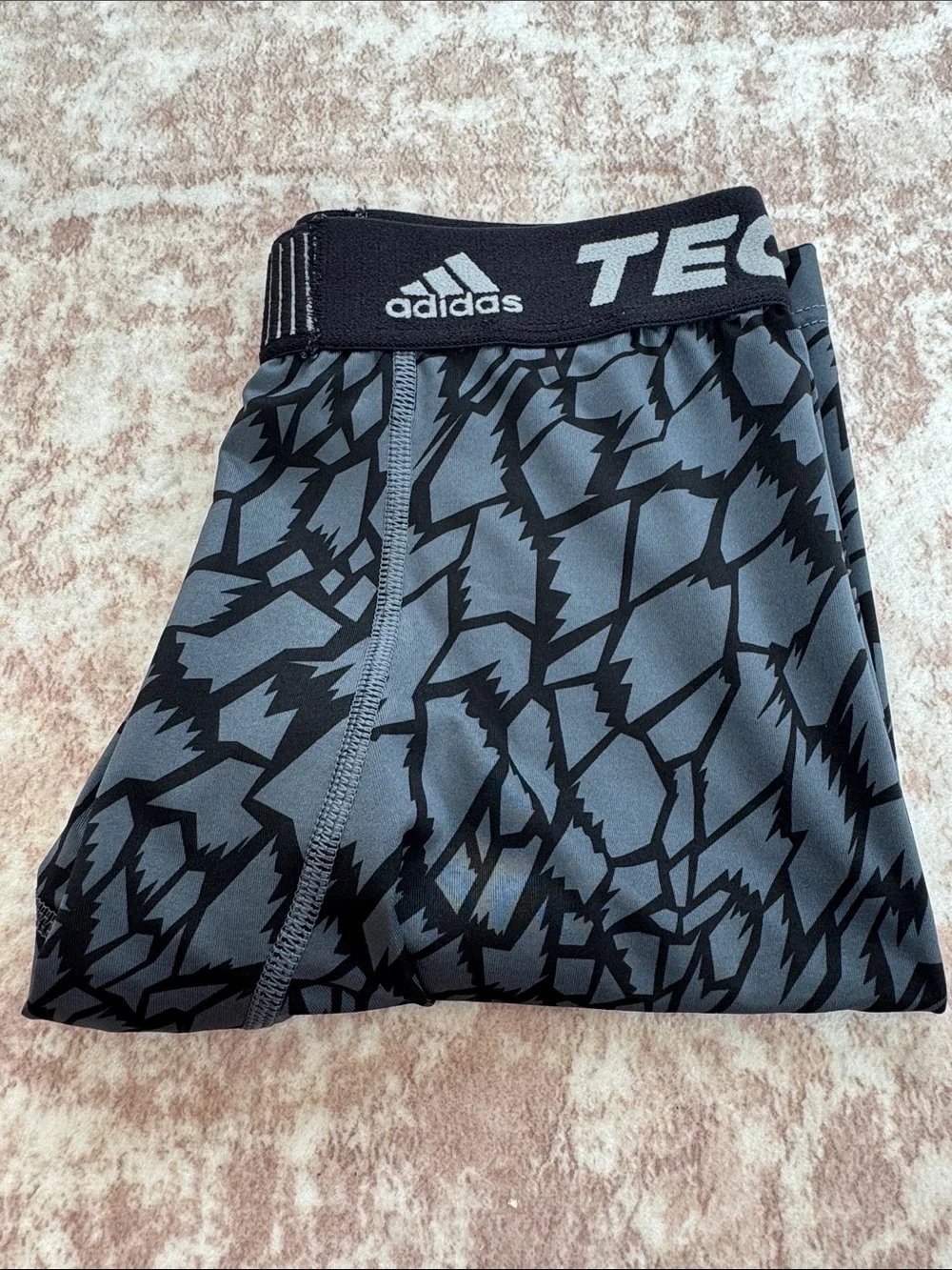 adidas Black & Gray Graphic Compression Boxer Briefs